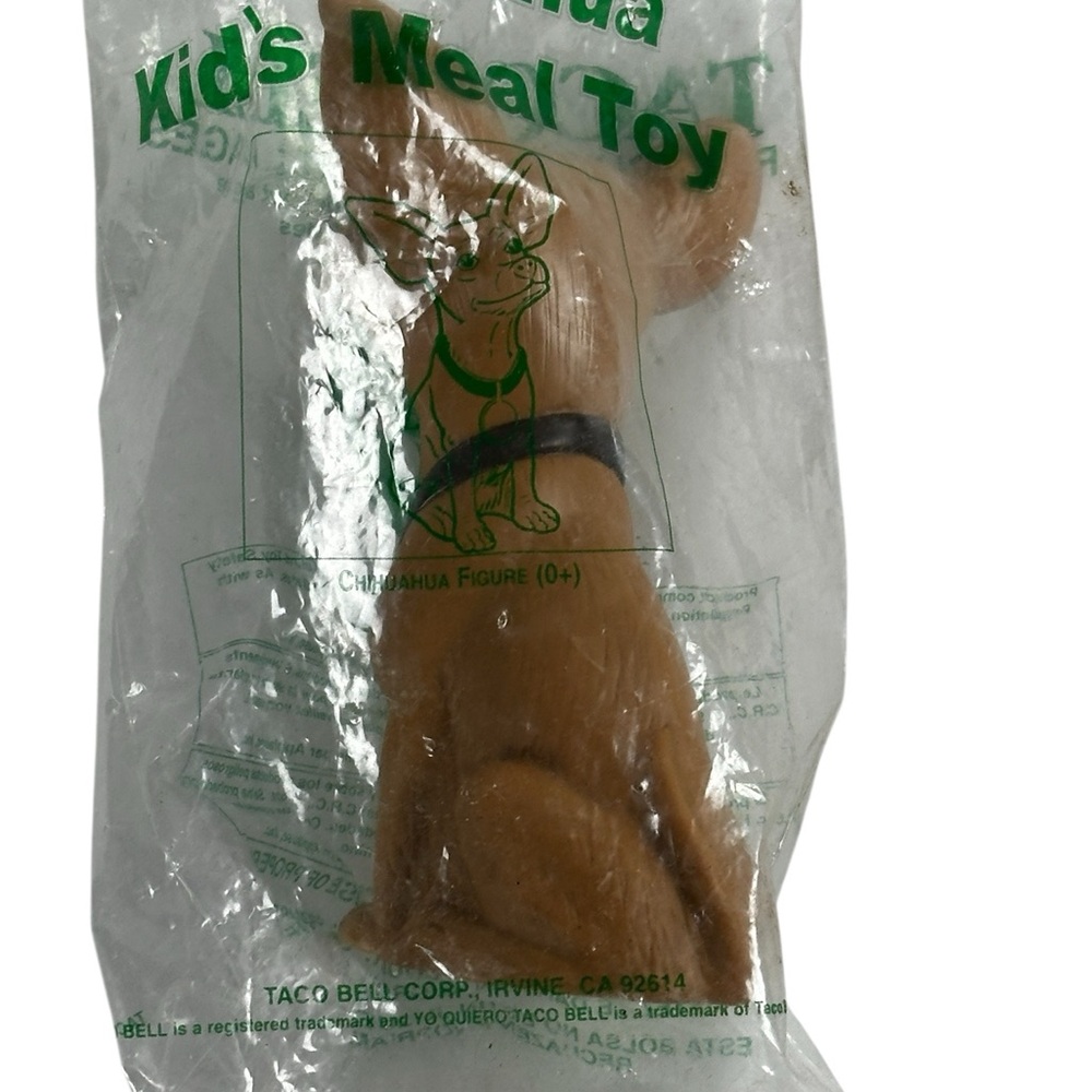 Vintage Sealed Taco Bell Chihuahua Gidget Plastic Kid’s Meal Toy (Yo Quiero Taco - Picture 2 of 9